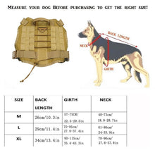 Load image into Gallery viewer, Tactical Vest Adjustable Nylon Water-Resistant Dog Harness with Handle for Training or Service
