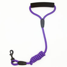 Load image into Gallery viewer, Heavy-Duty Nylon Dog Leash with Comfort Foam Handle 1/2&quot; diameter, 4 feet in length
