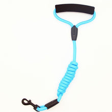 Load image into Gallery viewer, Heavy-Duty Nylon Dog Leash with Comfort Foam Handle 1/2&quot; diameter, 4 feet in length
