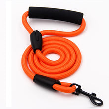 Load image into Gallery viewer, Heavy-Duty Nylon Dog Leash with Comfort Foam Handle 1/2&quot; diameter, 4 feet in length
